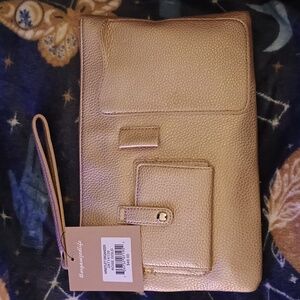 NWT #oranizedlife rose gold wristlet organizer